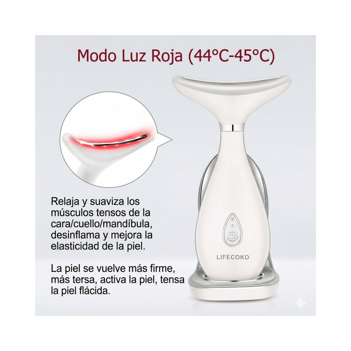 Masajeador Facial Eléctrico: Reafirmante y Tonificador para Rostro y Cuello - Efecto Lifting