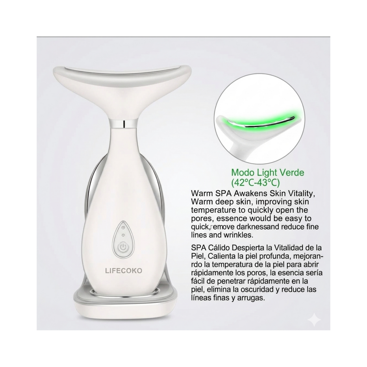 Masajeador Facial Eléctrico: Reafirmante y Tonificador para Rostro y Cuello - Efecto Lifting